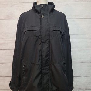 Calvin Klein Black Zip-Up Winter Mens Jacket.